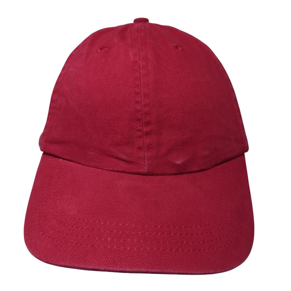 Accessories Slideback Baseball Cap Red One Size Adjustable 6 Panel Blank